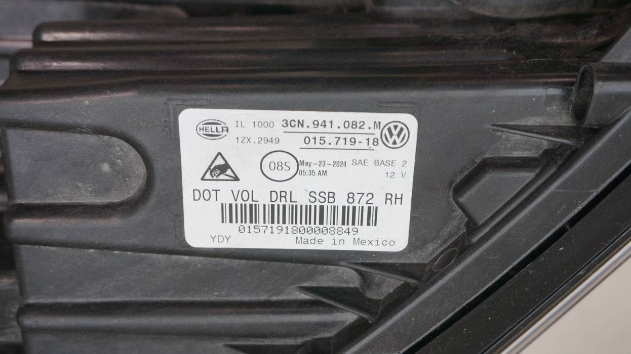 2024-2026 VOLKSWAGEN ATLAS FRONT RIGHT SIDE LED HEADLIGHT OEM 3CN941082