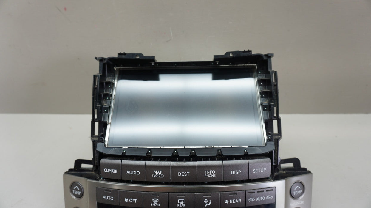 2010 LEXUS LX570 NAVIGATION RADIO DISPLAY CLIMATE CONTROL SWITCH OEM 86431-60232