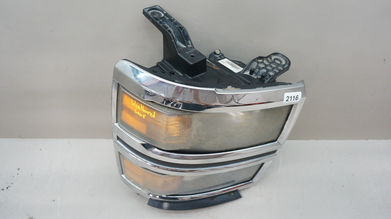 2014-2015 CHEVROLET SILVERADO 1500 RIGHT PASSENGER SIDE HALOGEN HEADLIGHT OEM
