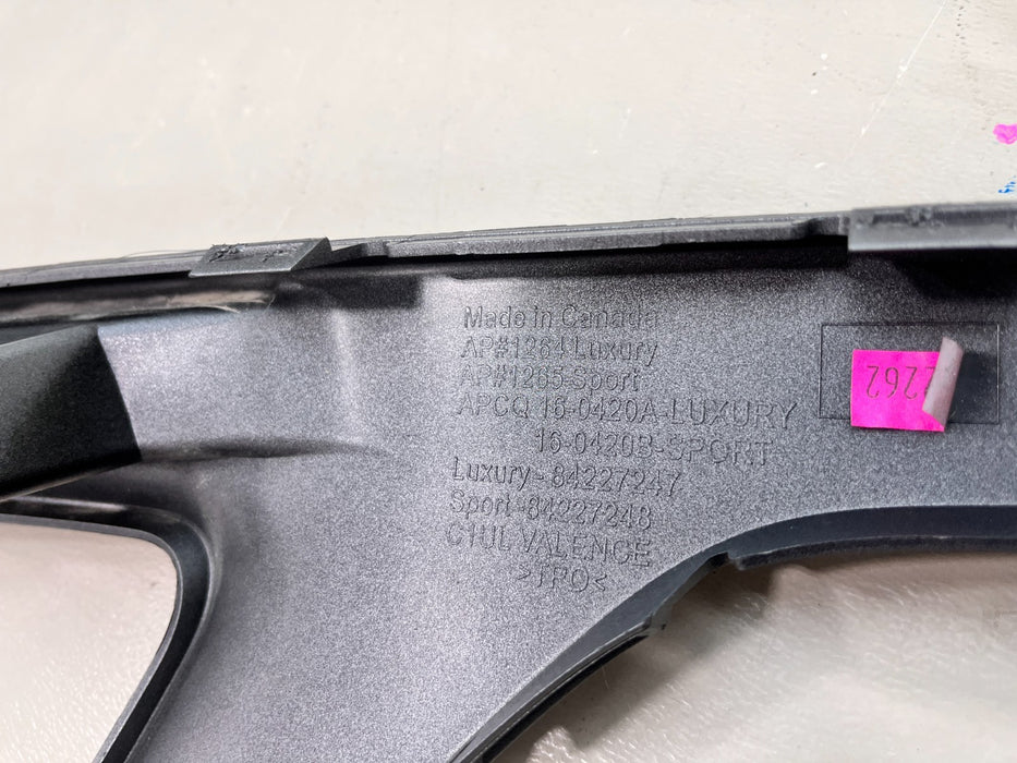2020-2026 CADILLAC XT5 SILVER REAR LOWER BUMPER VALANCE OEM 84227247