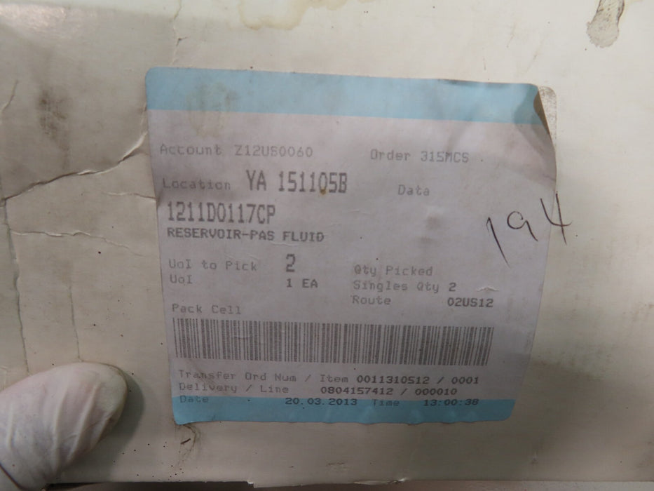 2012-2014 MCLAREN MP4-12C POWER STEERING FLUID RESERVOIR TANK OEM 1211D0117CP