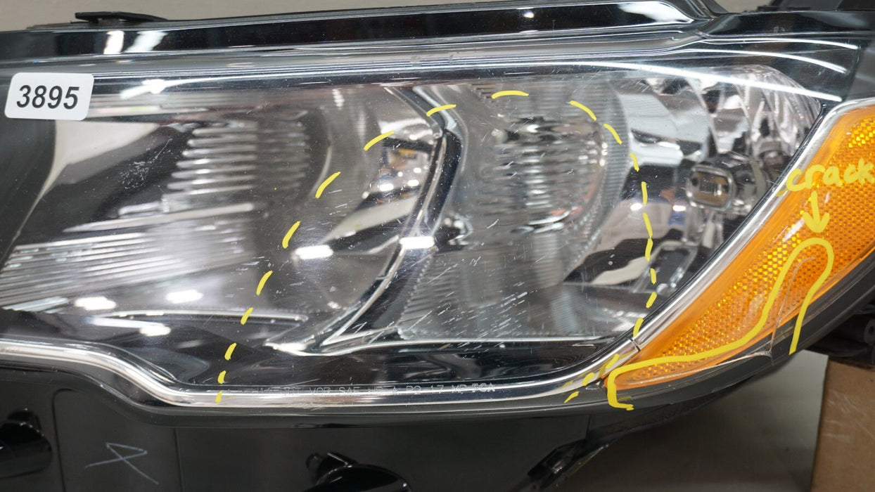 2017-2021 JEEP COMPASS FRONT LH LEFT DRIVER SIDE HALOGEN HEADLIGHT OEM