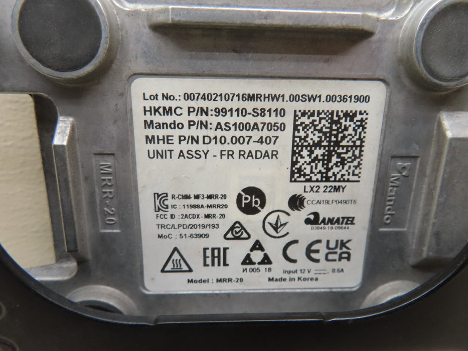 2020-2022 HYUNDAI PALISADE FRONT CRUISE CONTROL SENSOR OEM 99110-S8110