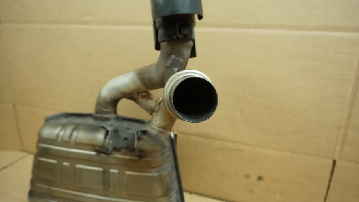 2005-2008 PORSCHE 911 3.8L RIGHT PASSENGER SIDE EXHAUST MUFFLER WITH TIPS OEM