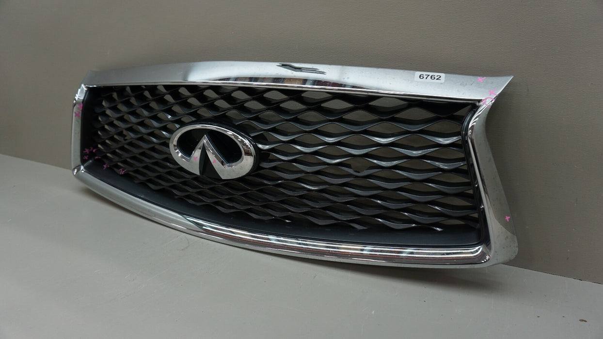 2018-2021 INFINITI Q50 FRONT UPPER MAIN GRILLE 62310-6HM0C OEM 18 19 20 21