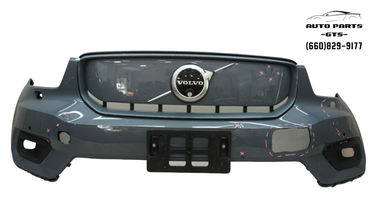 2021 VOLVO XC40 RECHARGE FRONT BUMPER COVER PANEL W/ GRILLE EMBLEM OEM 31455243