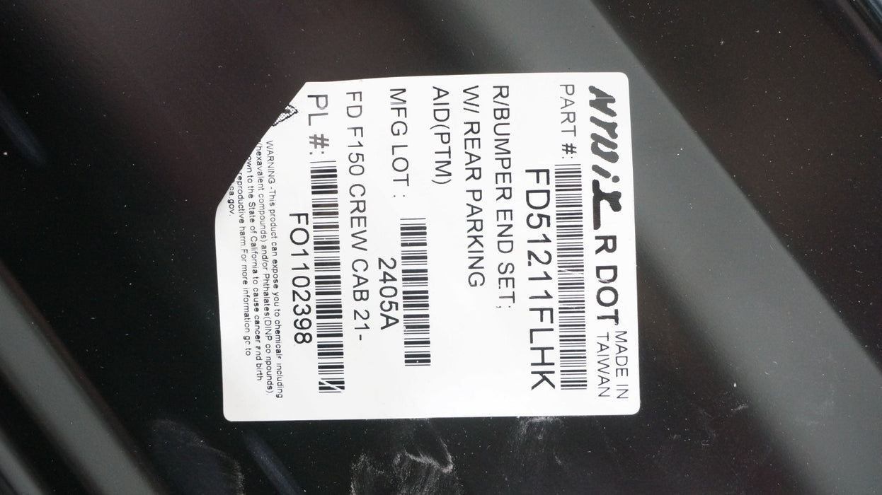 2021-2023 FORD F-150 F150 REAR LEFT DRIVERS SIDE BUMPER END CAP AFTERMARKET