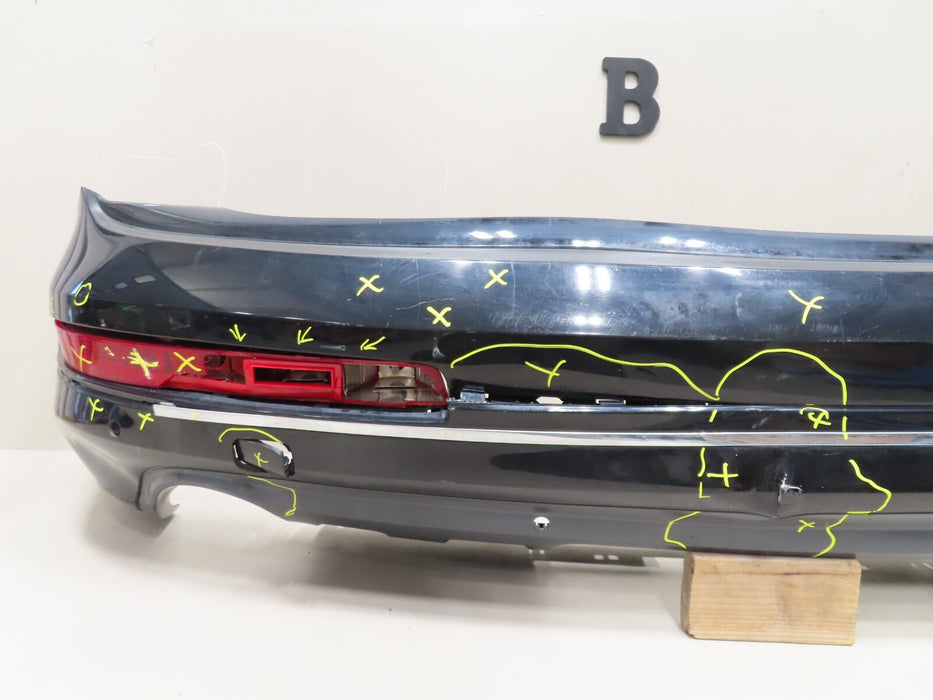 2010-2015 AUDI Q7 REAR BUMPER W/LOWER VALANCE COVER OEM P/N 4L0807511G