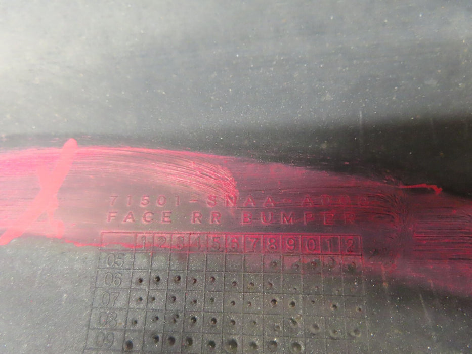 2006-2011 HONDA CIVIC SEDAN REAR BUMPER COVER PANEL PLASTIC OEM 71501-SNAA-A000