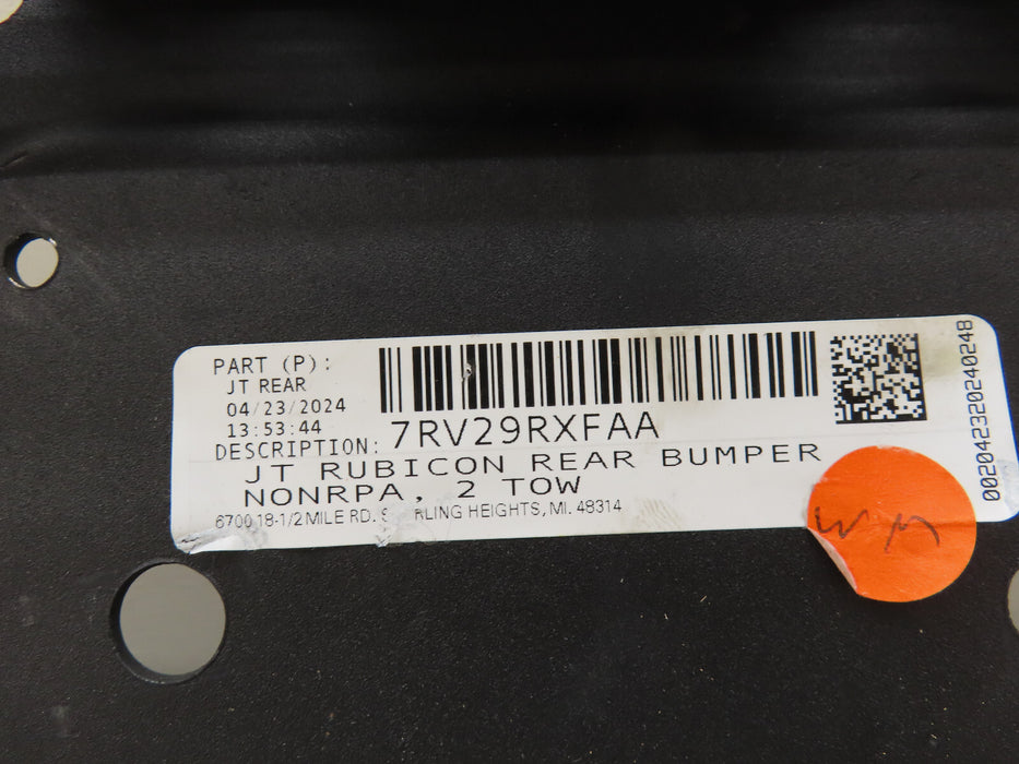 2020-2024 JEEP GLADIATOR JT REAR BUMPER OEM