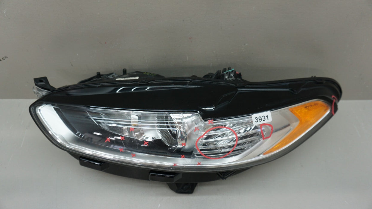 2013-2016 FORD FUSION FRONT LH LEFT DRIVER SIDE HALOGEN HEADLIGHT OEM
