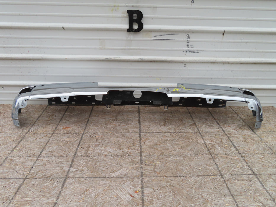 2014-2018 GMC SIERRA 1500 REAR BUMPER COVER CHROME W/ SENSOR HOLES OEM