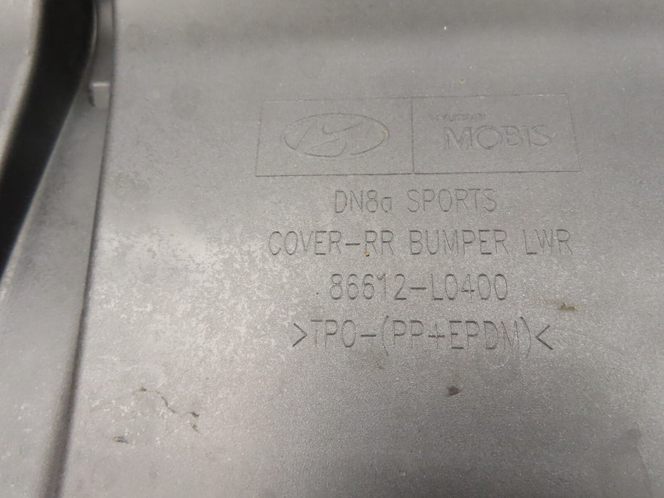 2020-2022 HYUNDAI SONATA SEDAN REAR LOWER BUMPER COVER PANEL OEM 86612-L0400