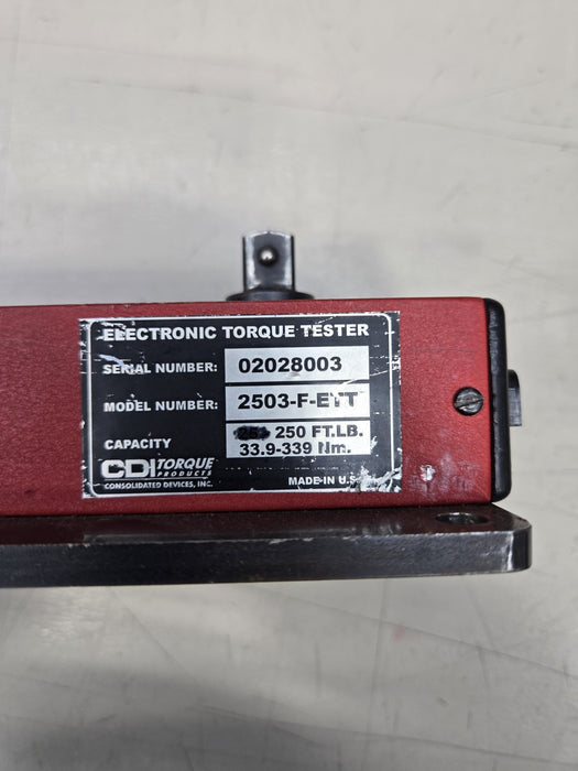 CDI TORQUE PRODUCTS 2503-F-ETT ELECTRONIC TORQUE TESTER 1/2" Drive