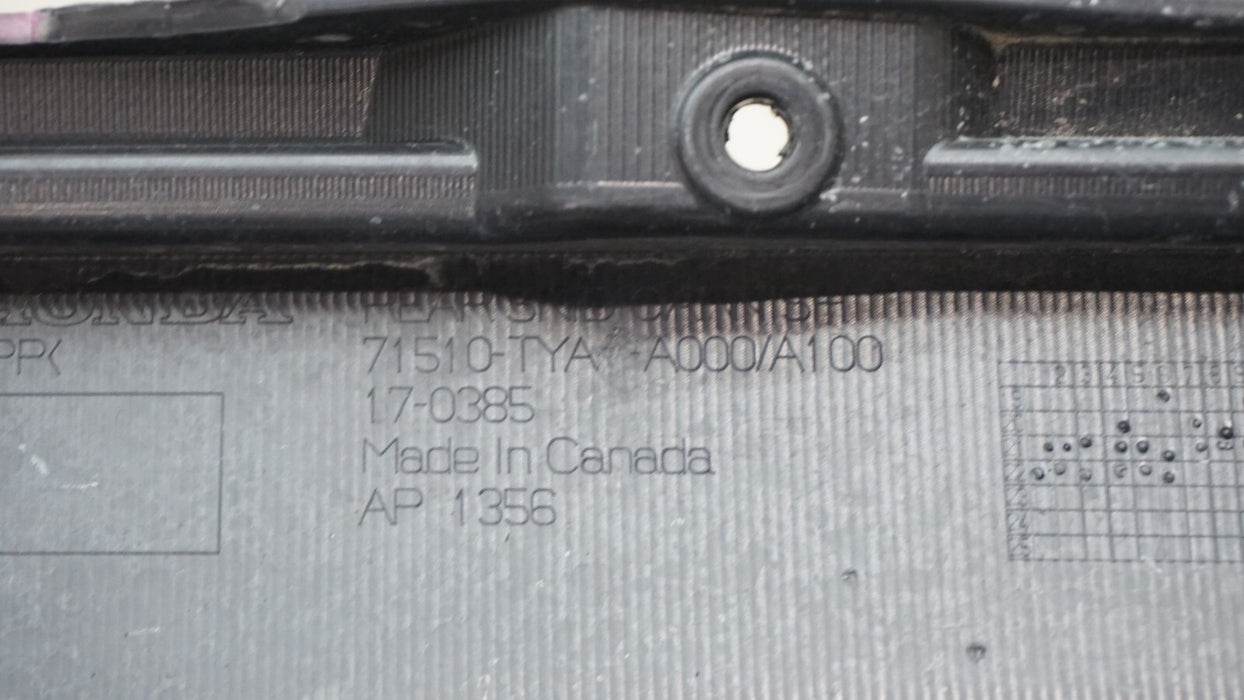 2021-2022 ACURA MDX REAR LOWER BUMPER COVER VALANCE PANEL OEM 71510-TYA-A000