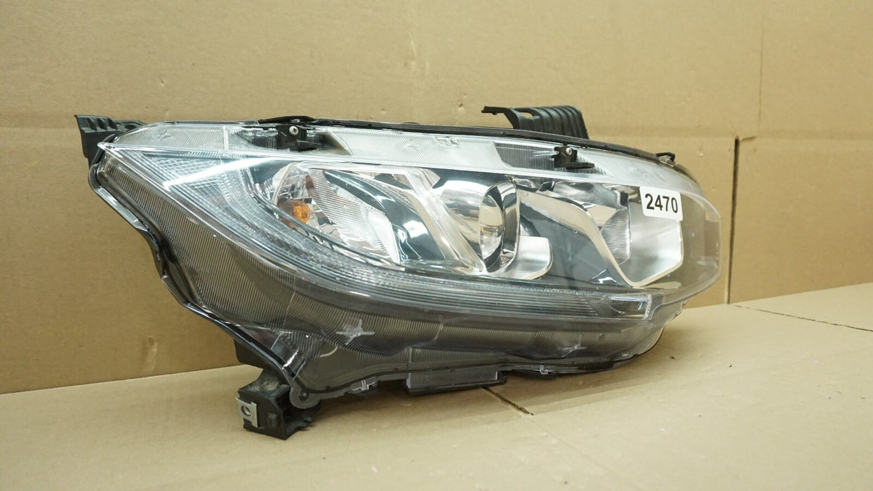 2016-2019 HONDA CIVIC FRONT RIGHT PASSENGER SIDE HEADLIGHT HALOGEN AFTERMARKET