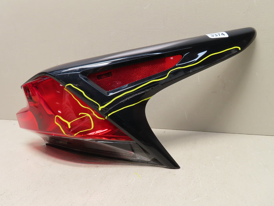 2018-2021 LEXUS NX300 NX300H TAIL LIGHT RIGHT OUTER PASSENGER LED OEM