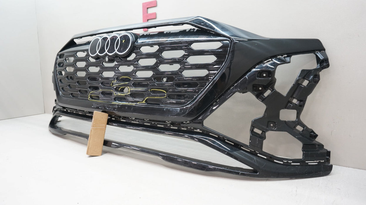 2022-2025 AUDI Q8 E-TRON FRONT BUMPER COVER PANEL WITH GRILLE OEM 4KE807725