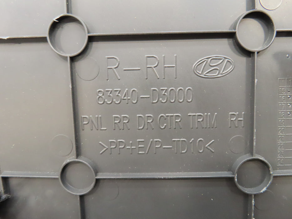 2016 2017 2018 HYUNDAI TUCSON REAR RIGHT PASSENGER DOOR PANEL OEM 83340-D3000