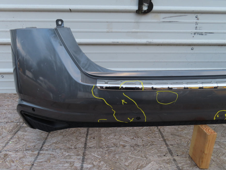 2019 2020 NISSAN ALTIMA REAR BUMPER COVER OEM W/LOWER VALANCER W/SENSOR HOLES