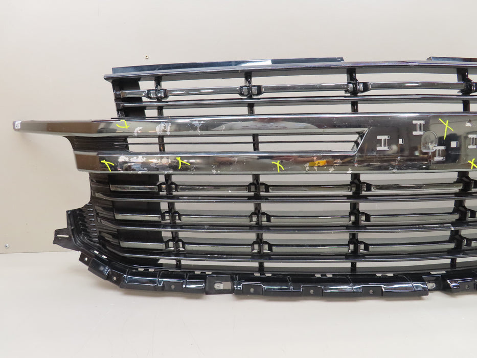 2021 2022 CHEVROLET TAHOE SUBURBAN LT/RST FRONT RADIATOR GRILLE GRILL OEM