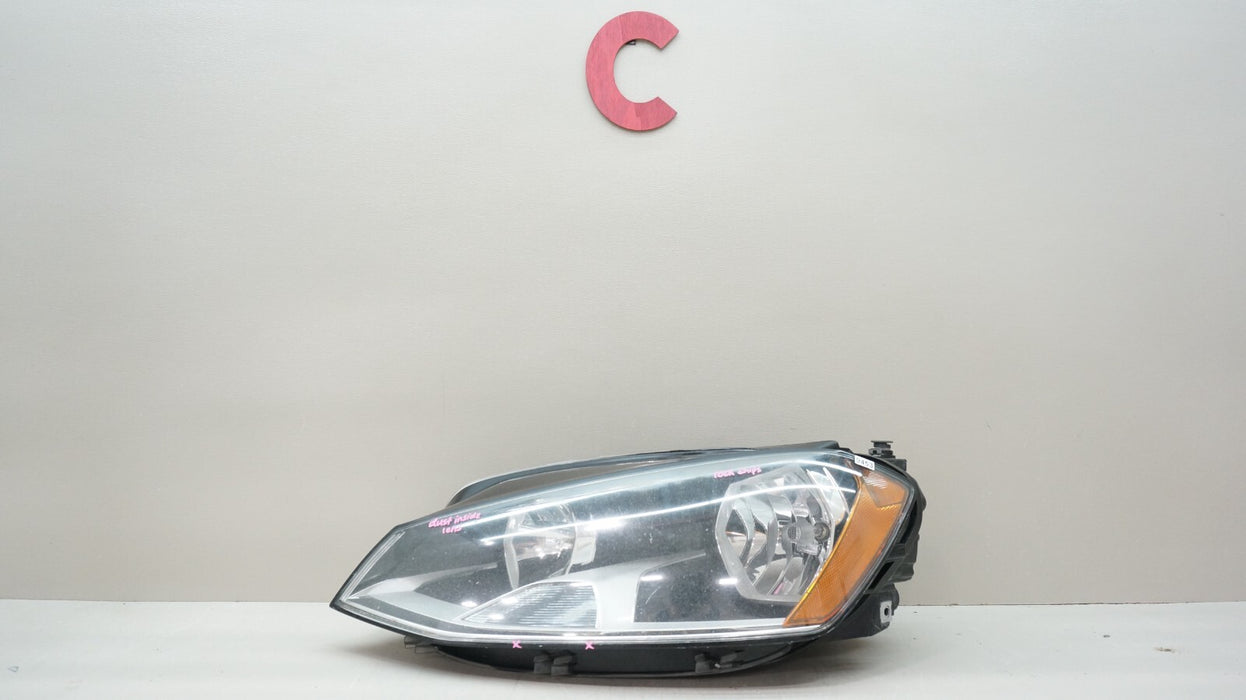 2015-2017 VOLKSWAGEN GOLF FRONT LEFT DRIVER SIDE HALOGEN HEADLIGHT OEM 5GM941005