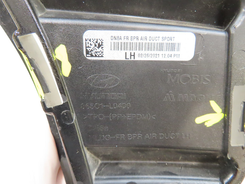 2020-2022 HYUNDAI SONATA FRONT LEFT BUMPER AIR DUCT COVER GRILL OEM 865C1-L0400