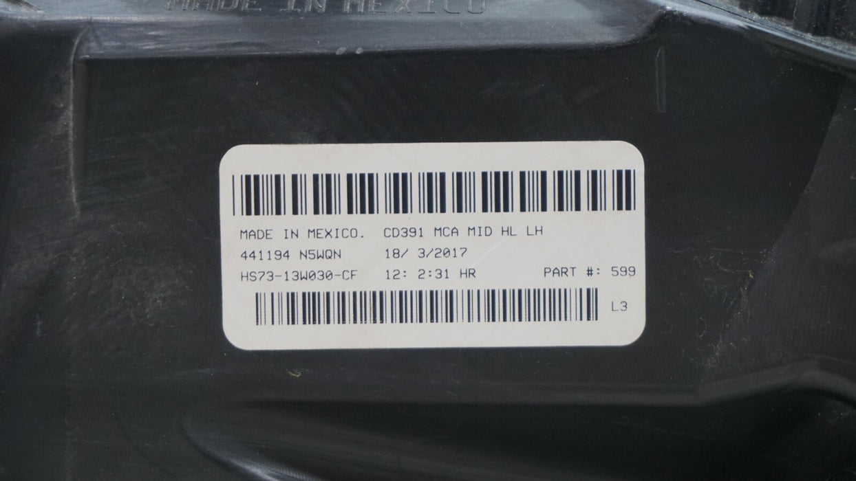 2017-2020 FORD FUSION FRONT LEFT DRIVERS SIDE HALOGEN HEADLIGHT OEM