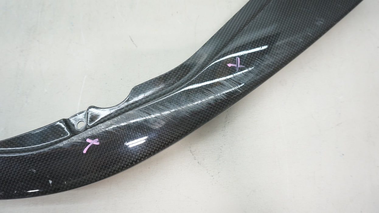 2020-2024 FERRARI SF90 FRONT BUMPER LEFT SPLITTER SPOILER LIP CARBON FIBER OEM