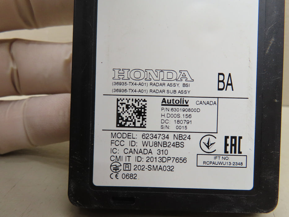 2016-2018 ACURA RDX REAR LEFT DRIVER SIDE RADAR SENSOR SUB ASSEMBLY OEM