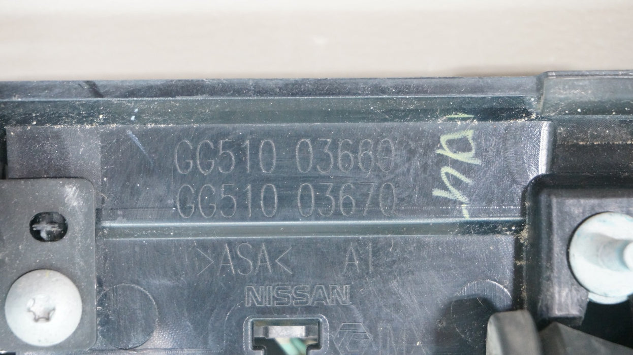 2019-2022 INFINITI QX50 REAR TRUNK LIFTGATE MOLDING W/ CAMERA OEM GG51003660