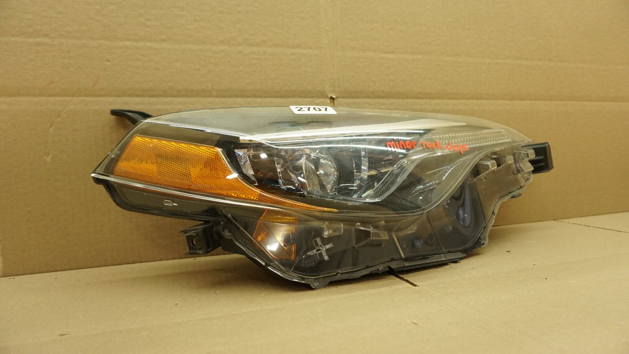 2017-2019 TOYOTA COROLLA FRONT RIGHT PASSENGER SIDE HEADLIGHT LED OEM