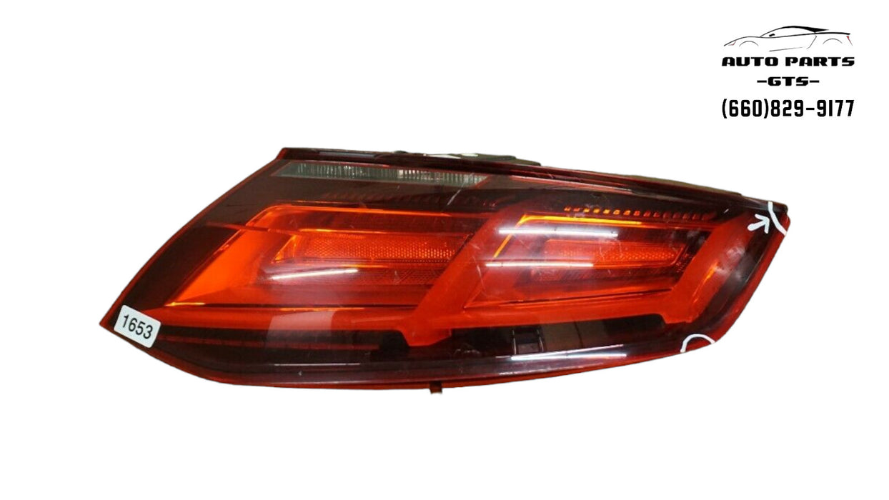 2016-2018 AUDI TT REAR RIGHT PASSENGER SIDE TAIL LIGHT BRAKE LAMP LED OEM