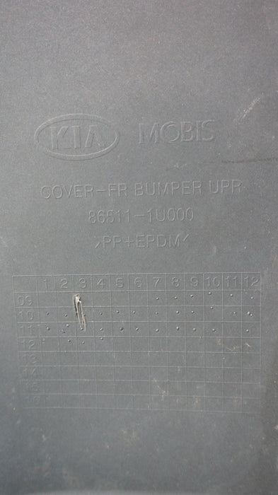 2011-2013 KIA SORENTO FRONT BUMPER COVER PANEL OEM 86511-1U000