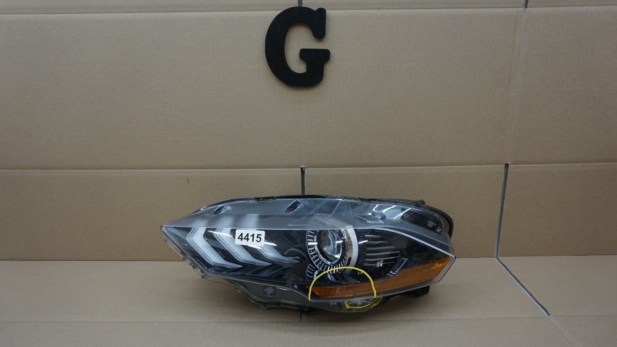 2018-2022 FORD MUSTANG FRONT LEFT DRIVERS SIDE HEADLIGHT LED OEM 18 19 20 21 22