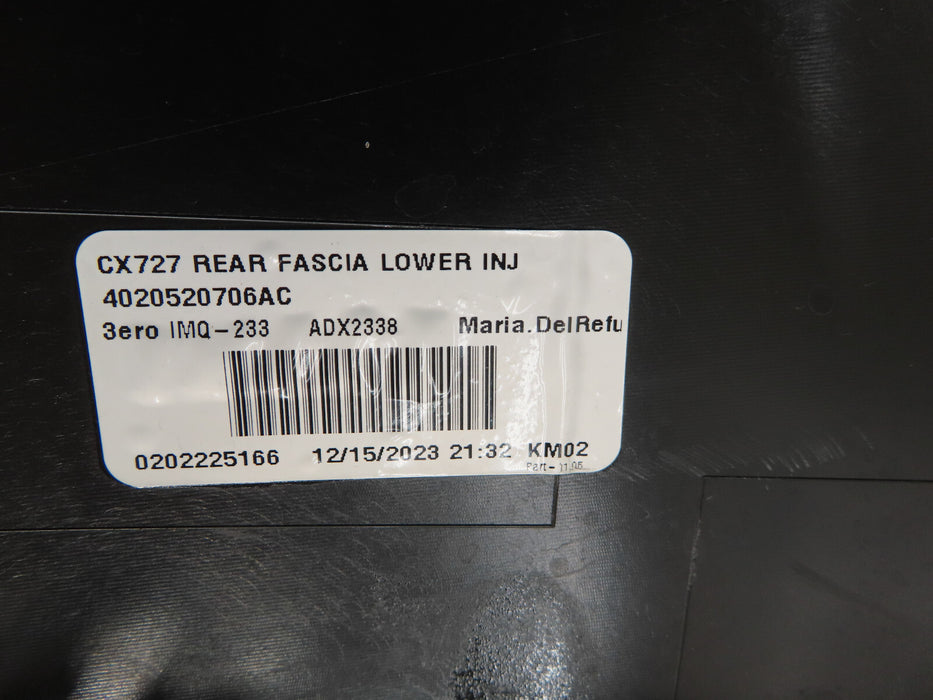 2021-2024 FORD MUSTANG MACH-E CX727 REAR BUMPER LOWER VALANCE LJ8B-17F954 OEM