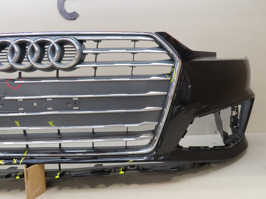 2017 2018 2019 AUDI S4 S-LINE B9 FRONT BUMPER COVER OEM 8W0807437AB