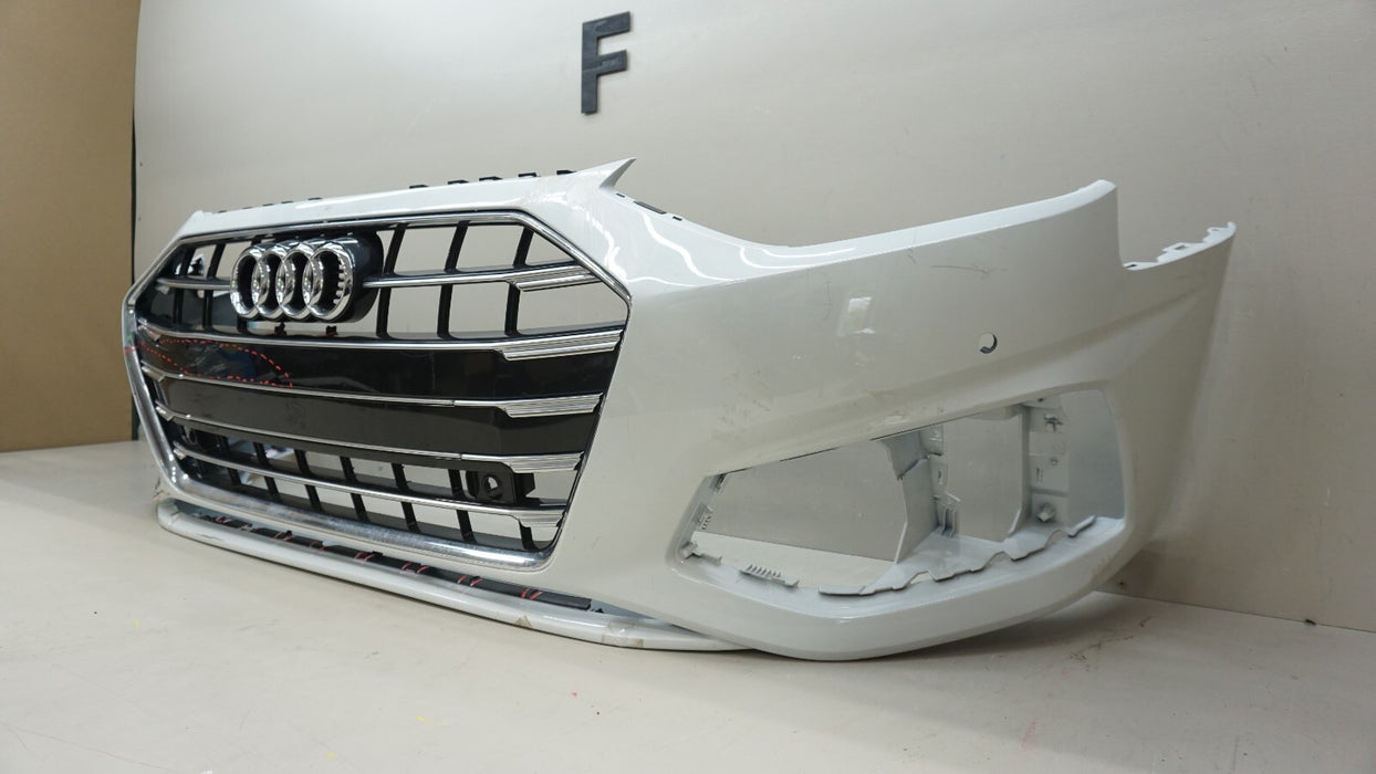 2021 AUDI A4 QUATTRO SEDAN FRONT BUMPER COVER PANEL W/ GRILLE GRILL EMBLEM OEM