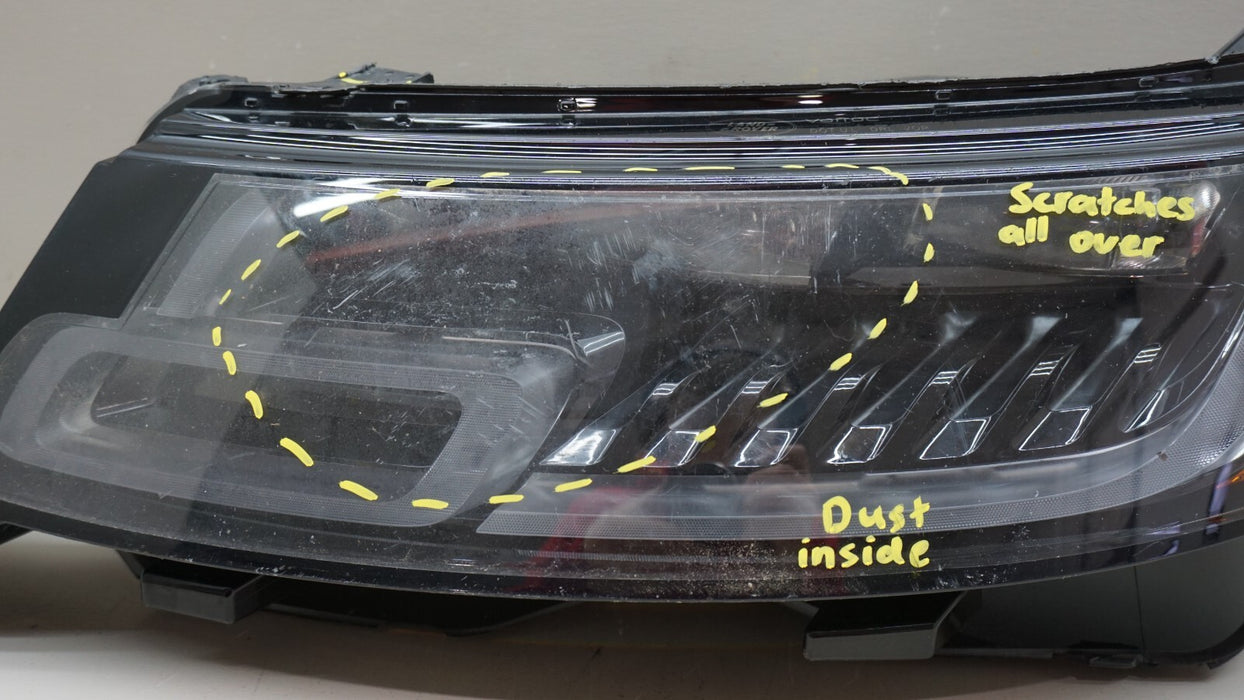 2018-2022 RANGE ROVER SPORT FRONT LEFT DRIVERS SIDE HEADLIGHT LED OEM