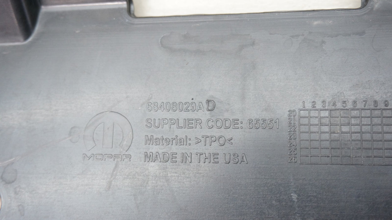 2019-2022 JEEP CHEROKEE FRONT LOWER BUMPER VALANCE COVER 68408029AD OEM