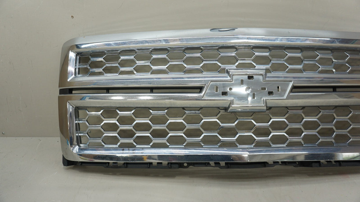 2014 CHEVROLET SILVERADO 1500 LTZ FRONT BUMPER RADIATOR GRILLE OEM PN-ANJ24676