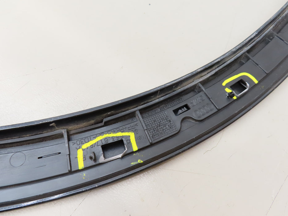2017-2020 AUDI Q5 REAR LEFT DRIVER WHEEL ARCH FENDER FLARE OEM 80A853817A