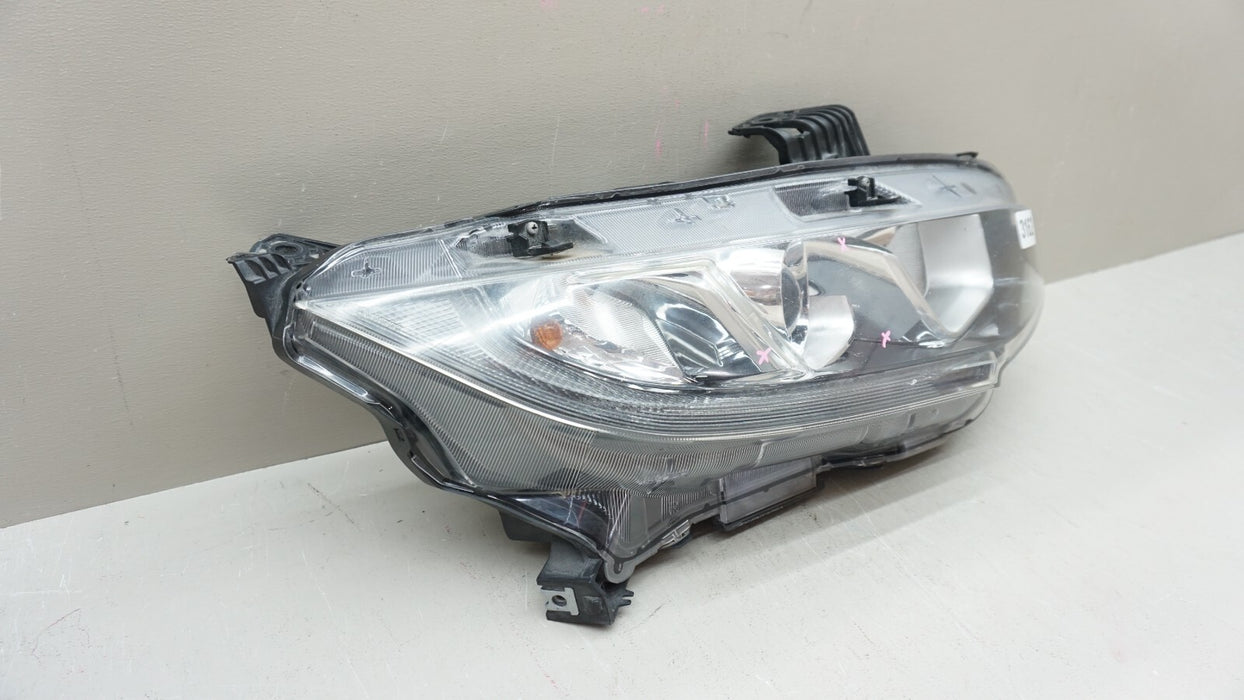 2016-2019 HONDA CIVIC FRONT RH RIGHT PASSENGER SIDE HALOGEN HEADLIGHT OEM