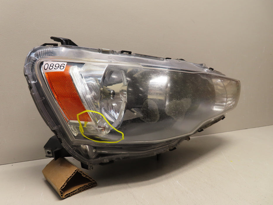 2008-2017 MITSUBISHI LANCER RIGHT PASSENGER HEADLIGHT HALOGEN OEM
