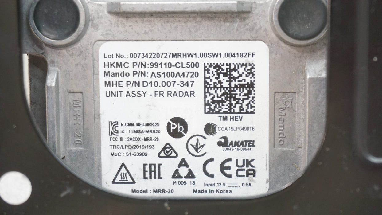 2021-2023 HYUNDAI SANTA FE ADAPTIVE CRUISE CONTROL DISTANCE RADAR MODULE OEM