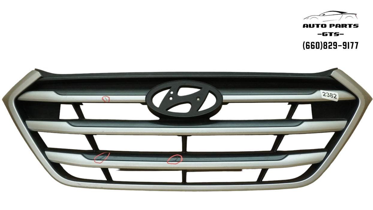 2016-2018 HYUNDAI TUCSON FRONT BUMPER UPPER GRILL GRILLE OEM 86351-D3000