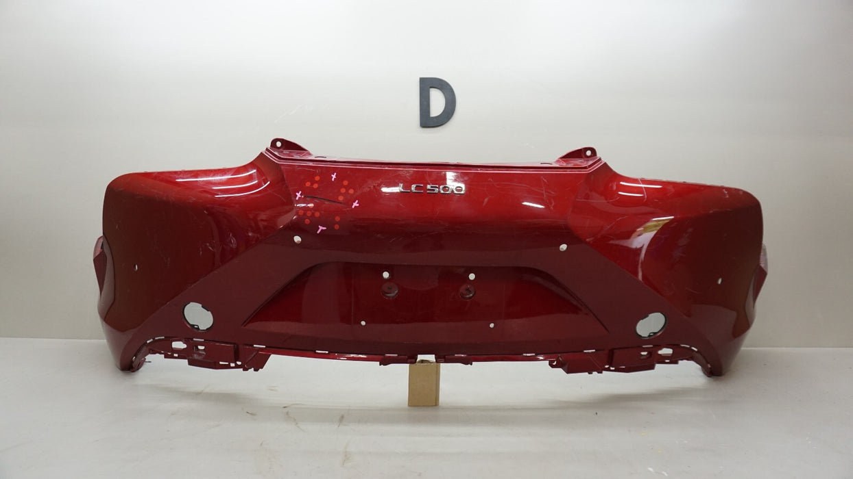 2018-2019 LEXUS LC500 2DR COUPE REAR BUMPER COVER PANEL W/ NAMEPLATE LOGO OEM