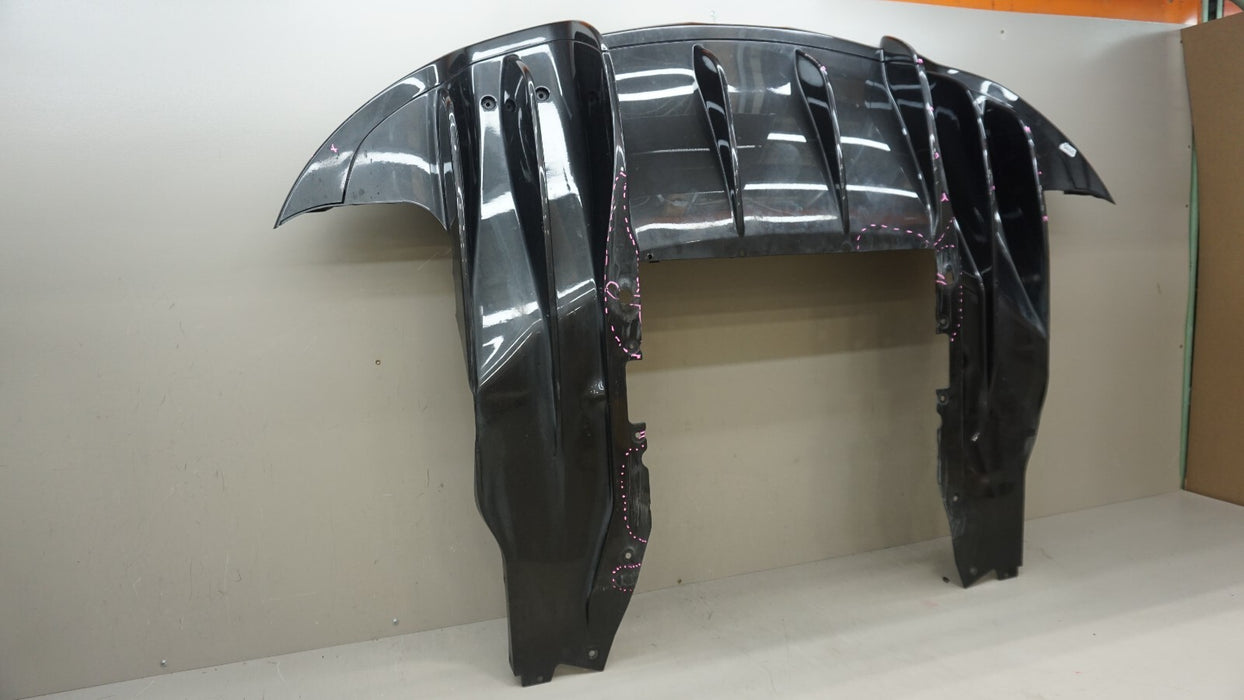 2017 MCLAREN 570S REAR LOWER BUMPER VALANCE DIFFUSER PANEL TRIM OEM 13A2692CP
