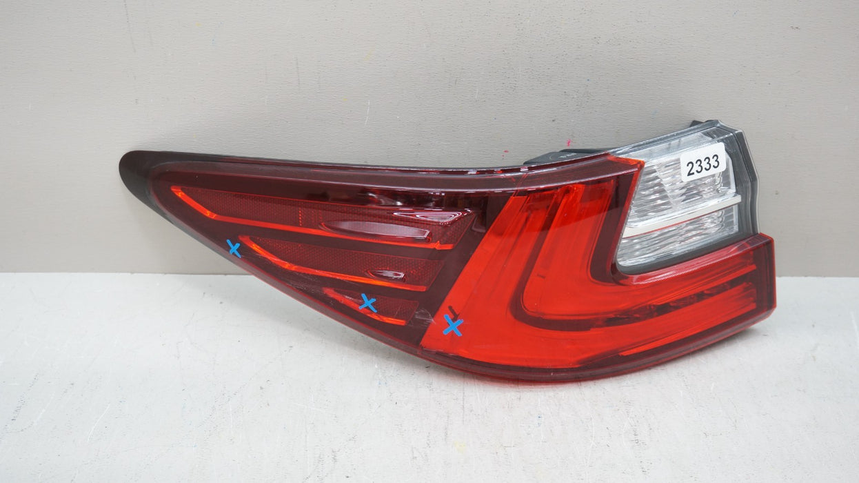 2016-2018 LEXUS ES350 ES300H REAR LEFT DRIVERS SIDE TAIL LIGHT OEM