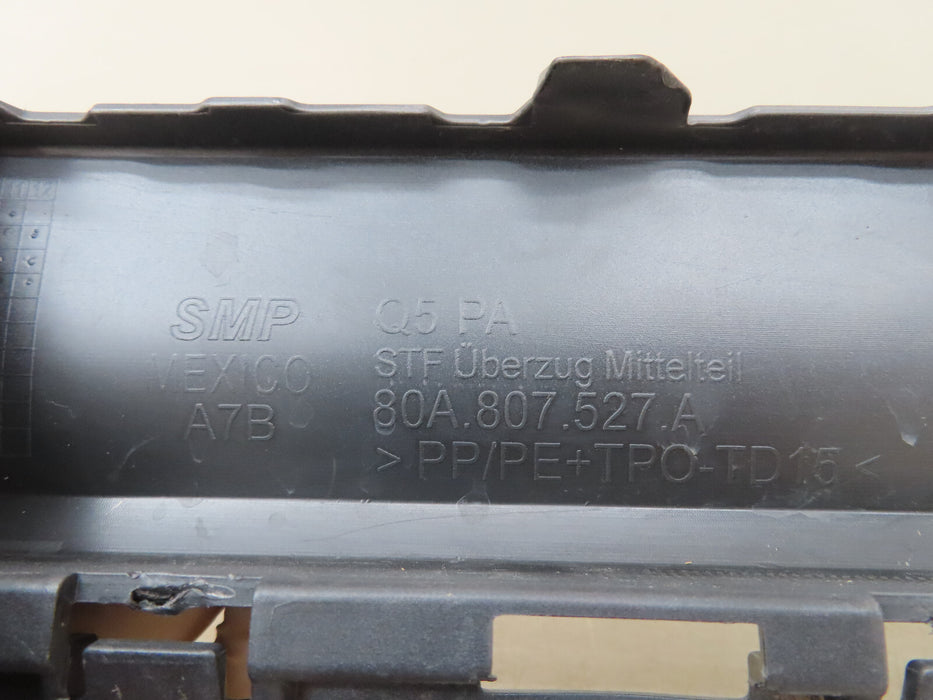 2021-2023 AUDI Q5 REAR MIDDLE BUMPER COVER OEM 80A807527A